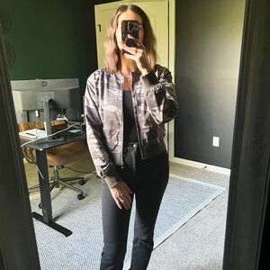 Army Print Bomber Jacket